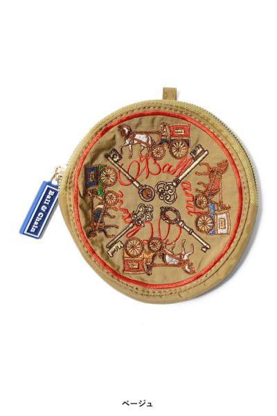 Ball & Chain Key & Carriage Round Pouch