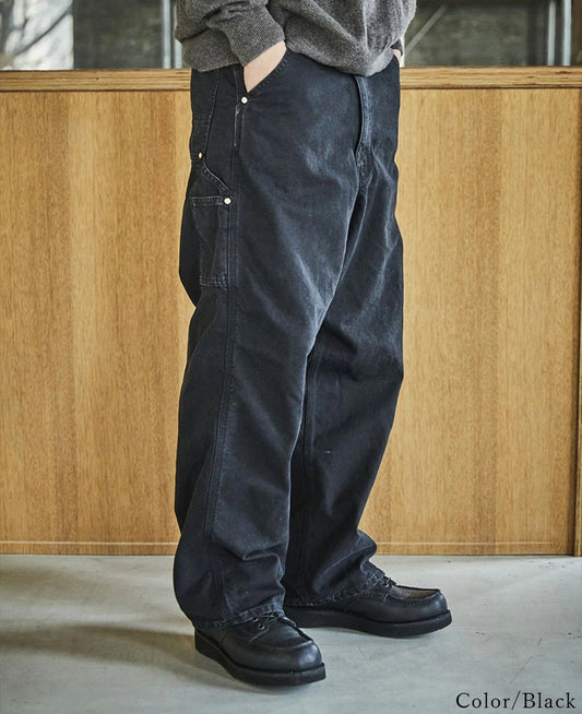 orSlow DAD’S FIT OXFORD PAINTER PANTS Black