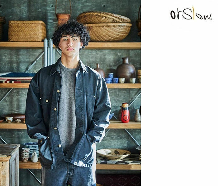 orSlow Relax Fit Oxford Coverall Black – unexpected store