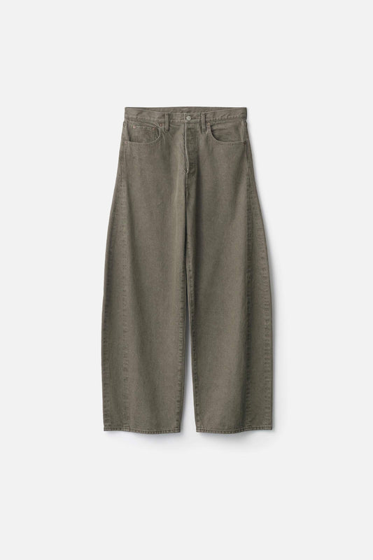 ssstein DEFORMATION WIDE COLOR DENIM PANTS
