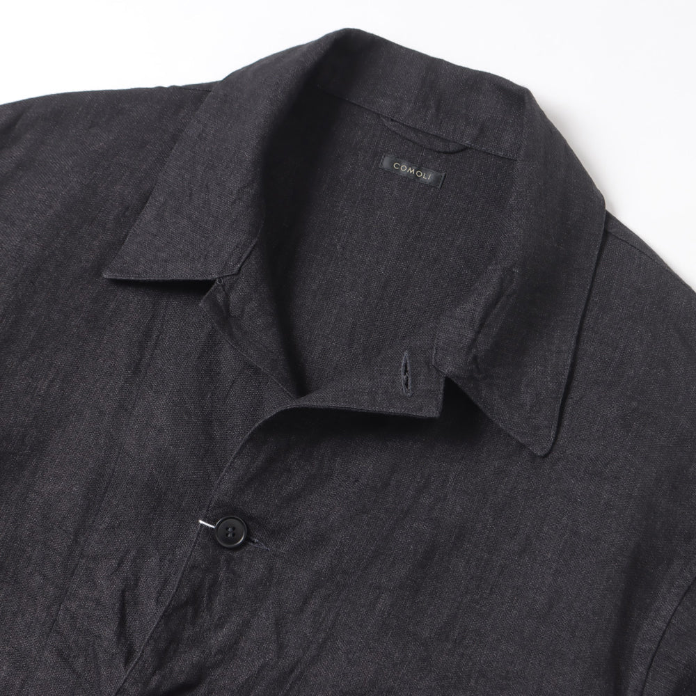 COMOLI Linen Belted Jacket