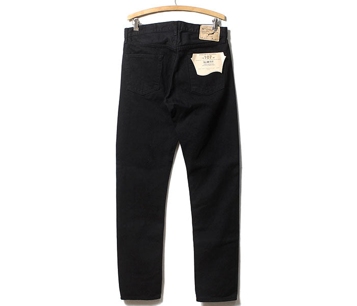 orSlow 107 IVY FIT BLACK DENIM