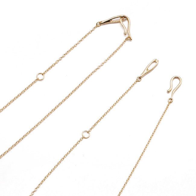 Porter Classic NATURAL HEART PEARL GOLD NECKLACE