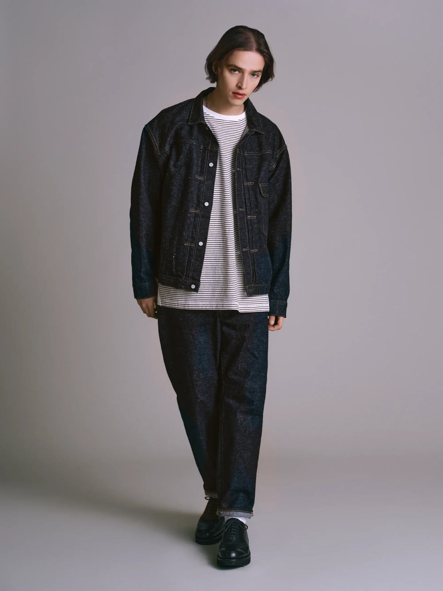New Manual #017 LV 61's TAPERED JEANS ONE-WASHED
