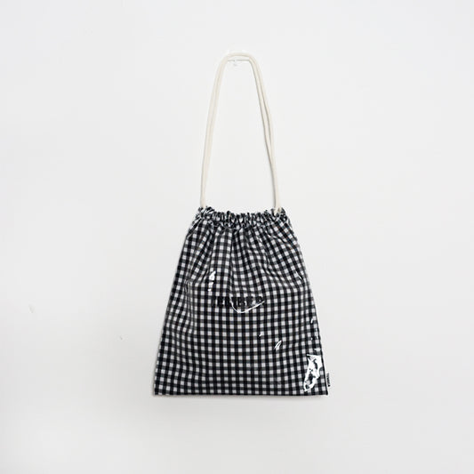 TEMBEA PVC DRAWSTRING BAG GINGHAM