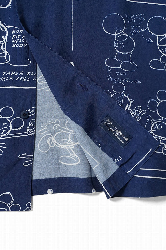 Porter Classic DISNEY MS / PC ALOHA COLLECTION ALOHA SHIRT / DISNEY MICKEY MOUSE