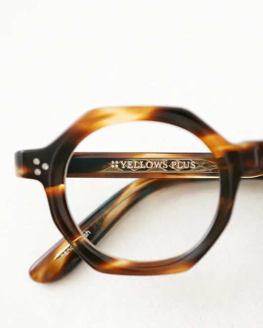 YELLOWS PLUS EYEGLASS FRAME GERALD Amber Mix