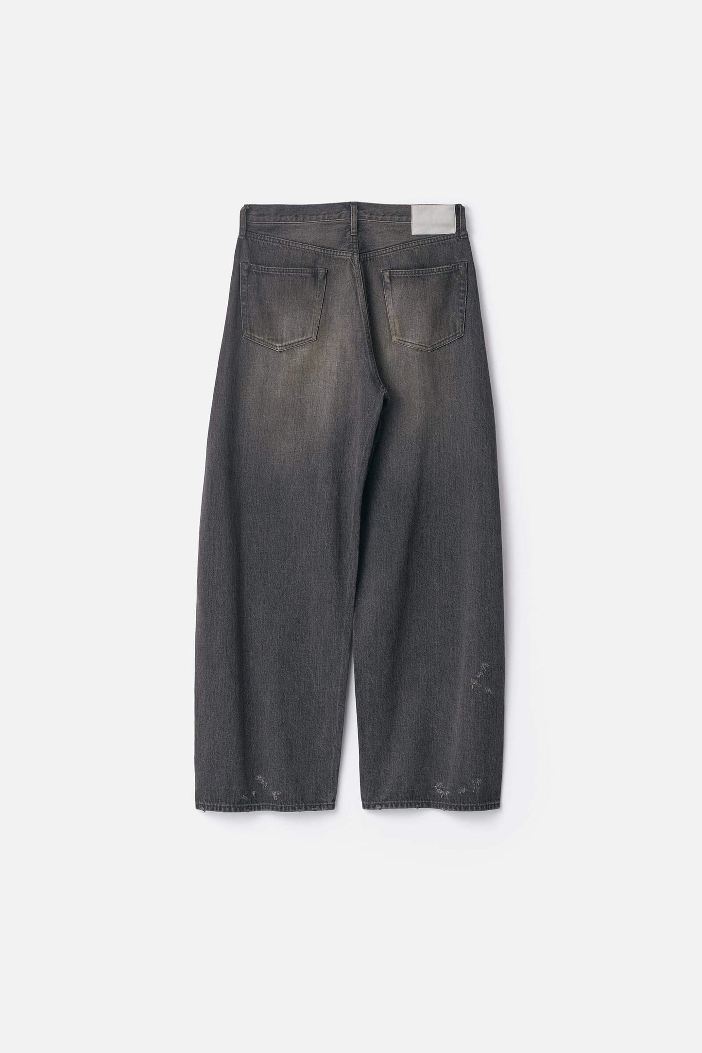 ssstein DEFORMATION WIDE DENIM JEANS