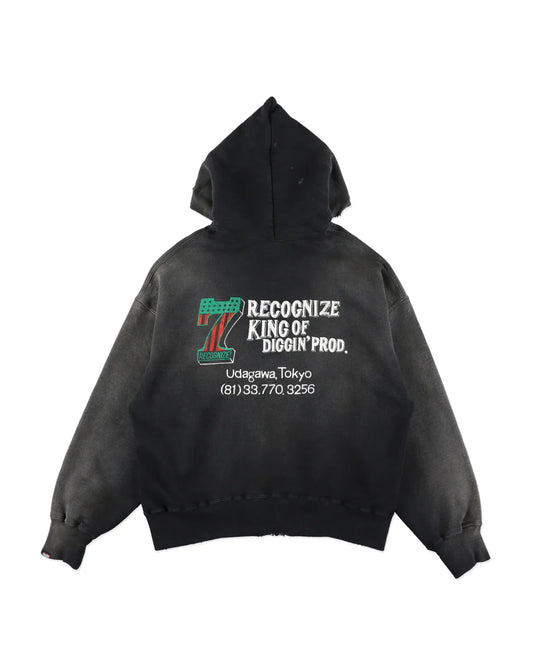 BOW WOW #7 VINYL ZIP HOODIE AGED