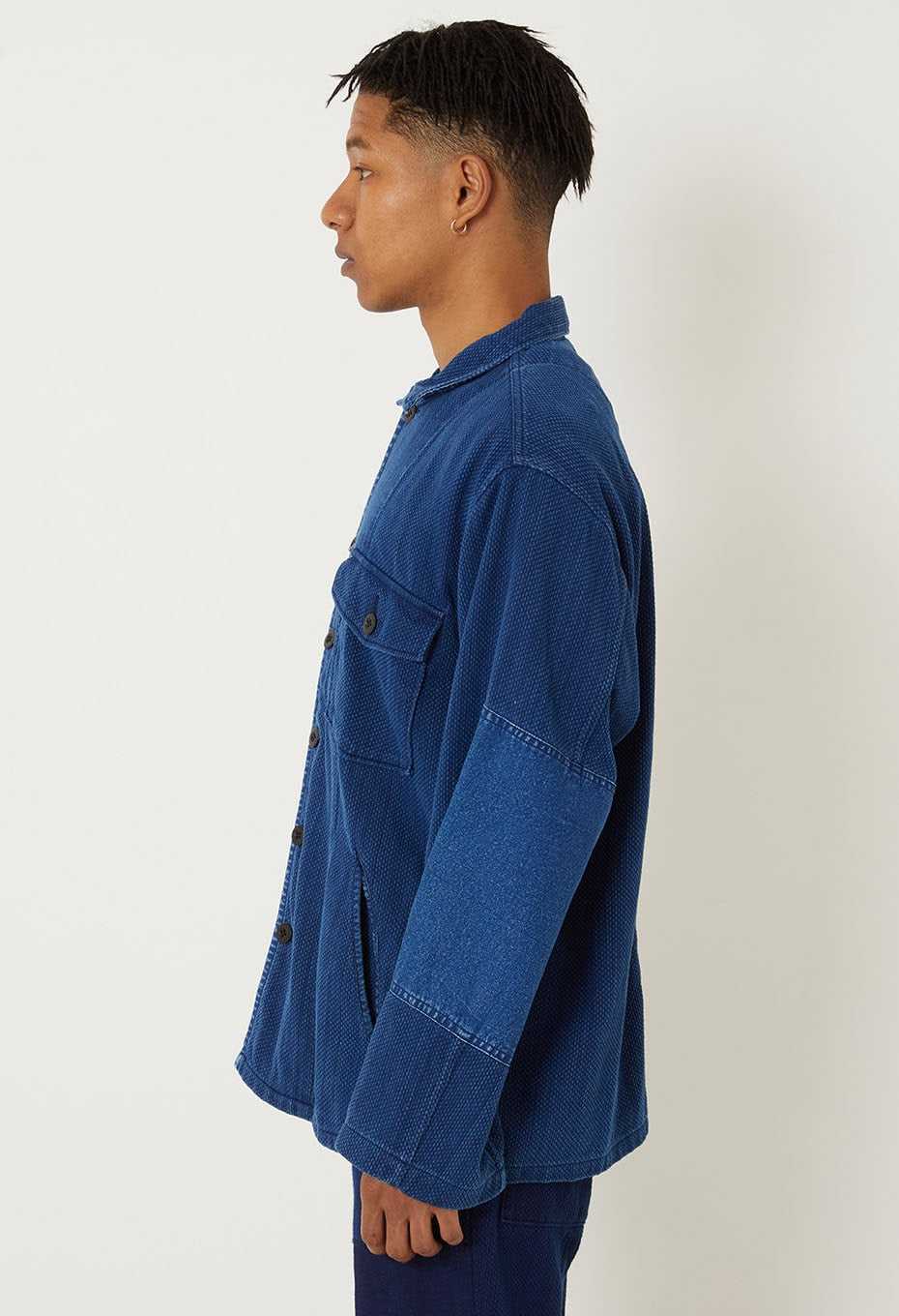 BLUE BLUE JAPAN Casezomesashico Fatigue Shirt