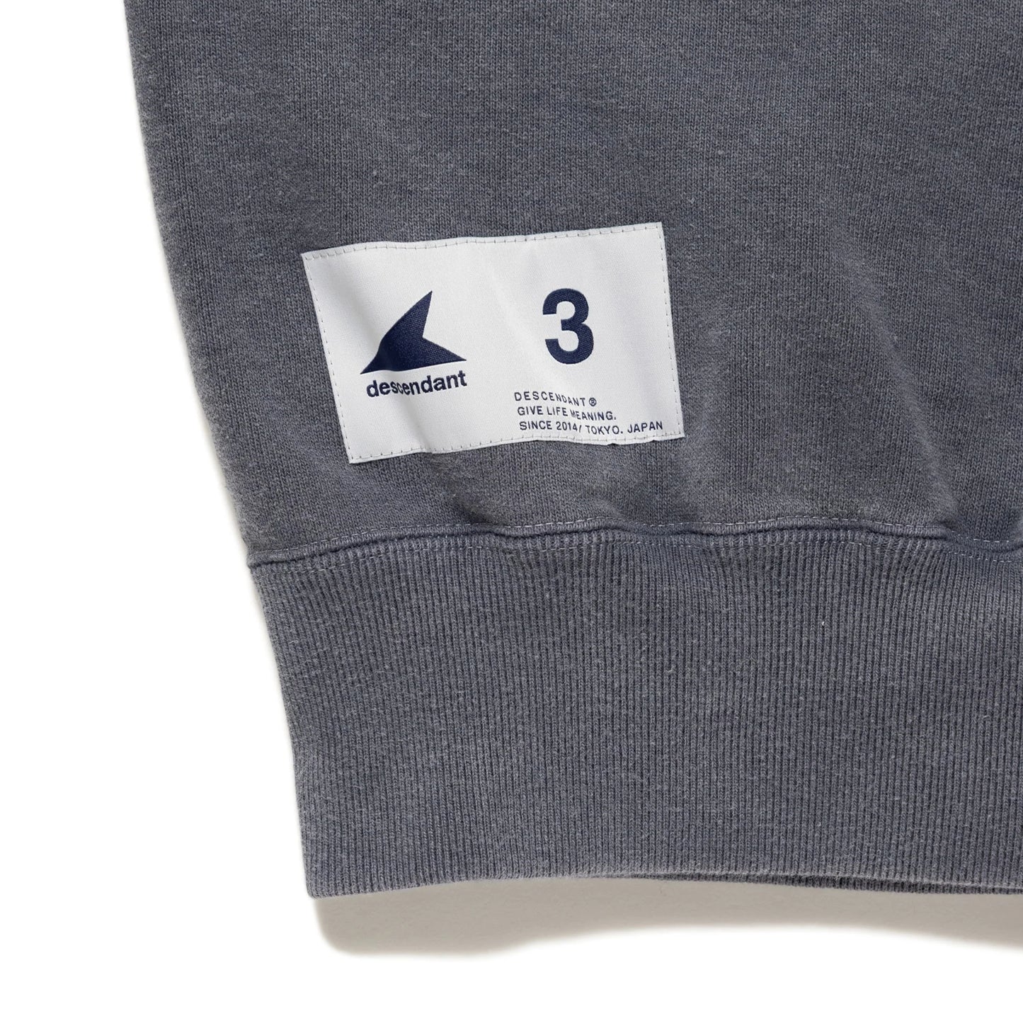DESCENDANT CETUS CREW NECK PIGMENT DYE