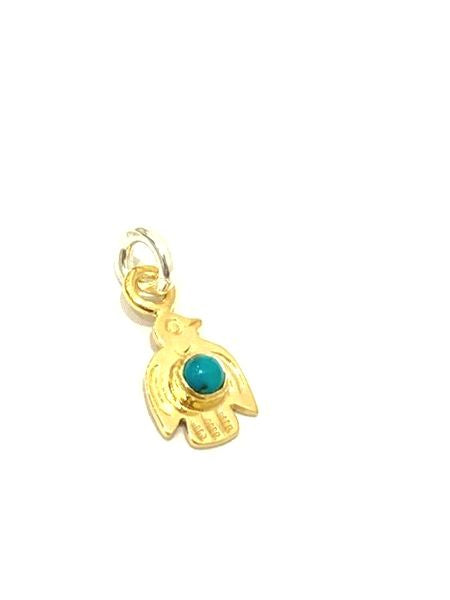 LARRY SMITH 18K GOLD BABY THUNDERBIRD PENDNT