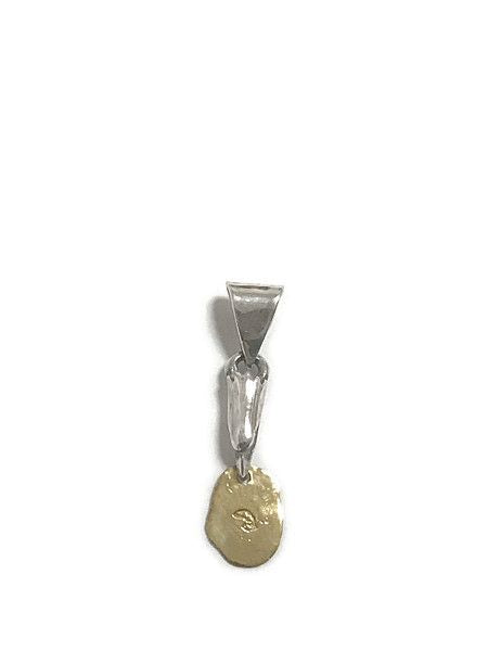 LARRY SMITH EAGLE HEAD & 24K GOLD EAGLE HEAD STAPMED PENDANT