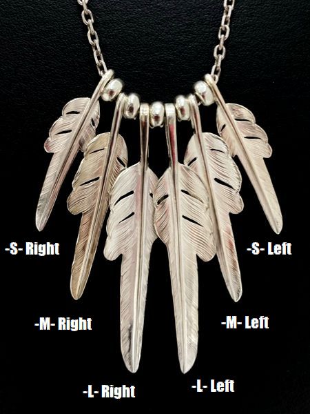 LARRY SMITH KAZEKIRI FEATHER PENDANT No. 28 -Small-
