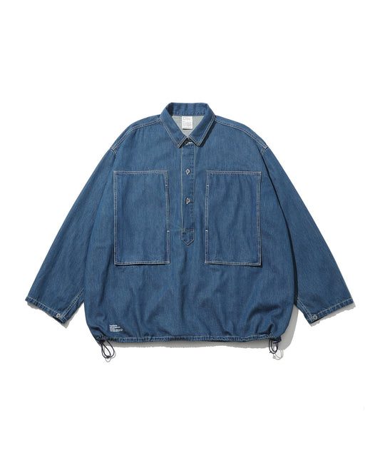 FreshService DENIM PULLOVER SHIRT (FADE INDIGO)