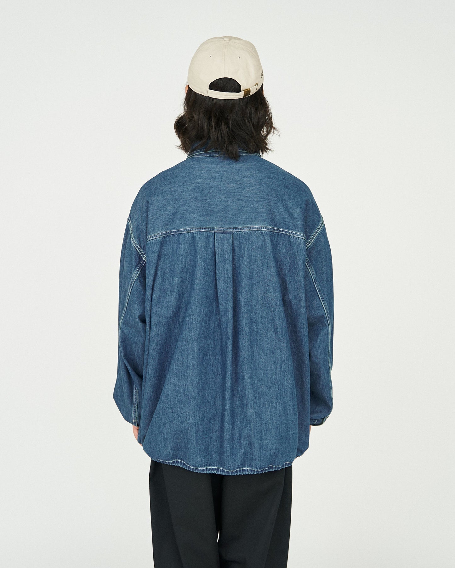 FreshService DENIM PULLOVER SHIRT (FADE INDIGO)