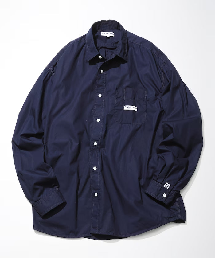 CAHLUMN Magazine Pocket Chain Stitch Shirt