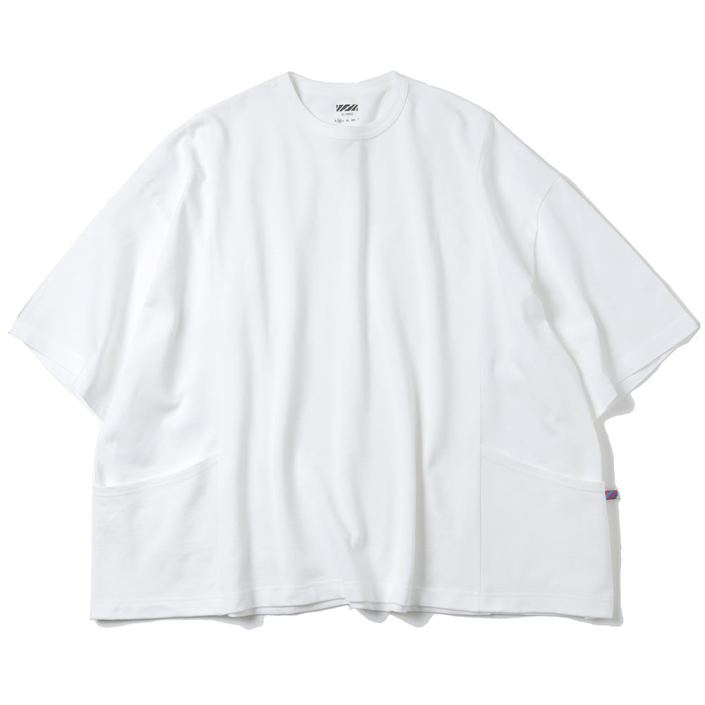 is-ness SWITCHING MOSS T-SHIRT
