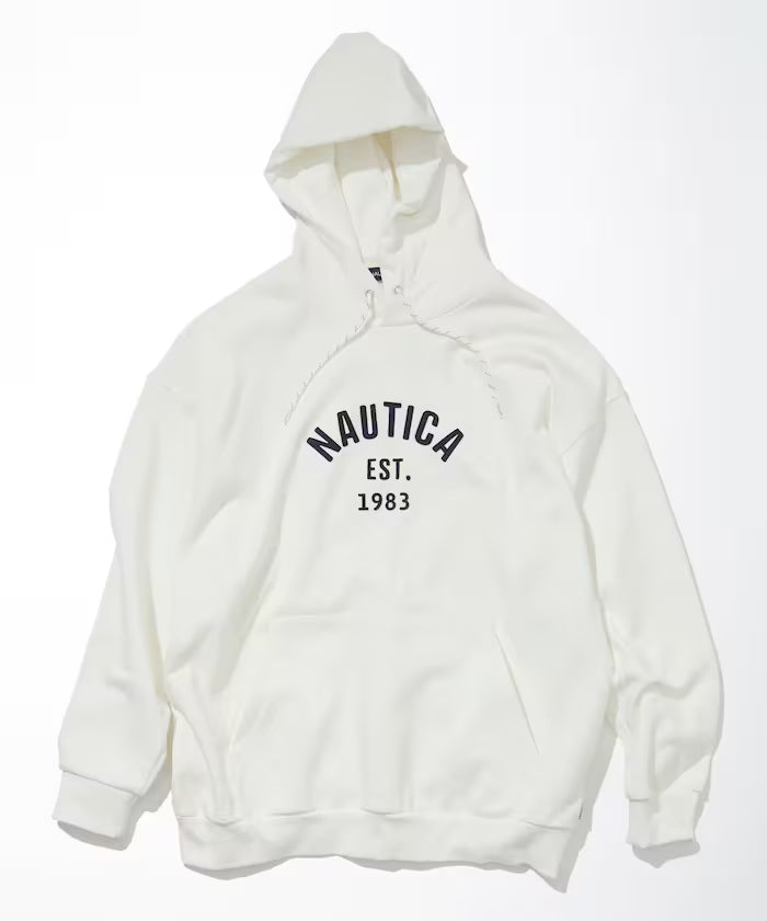 NAUTICA JAPAN Felt Patch Arch Logo Sweat Hoodie