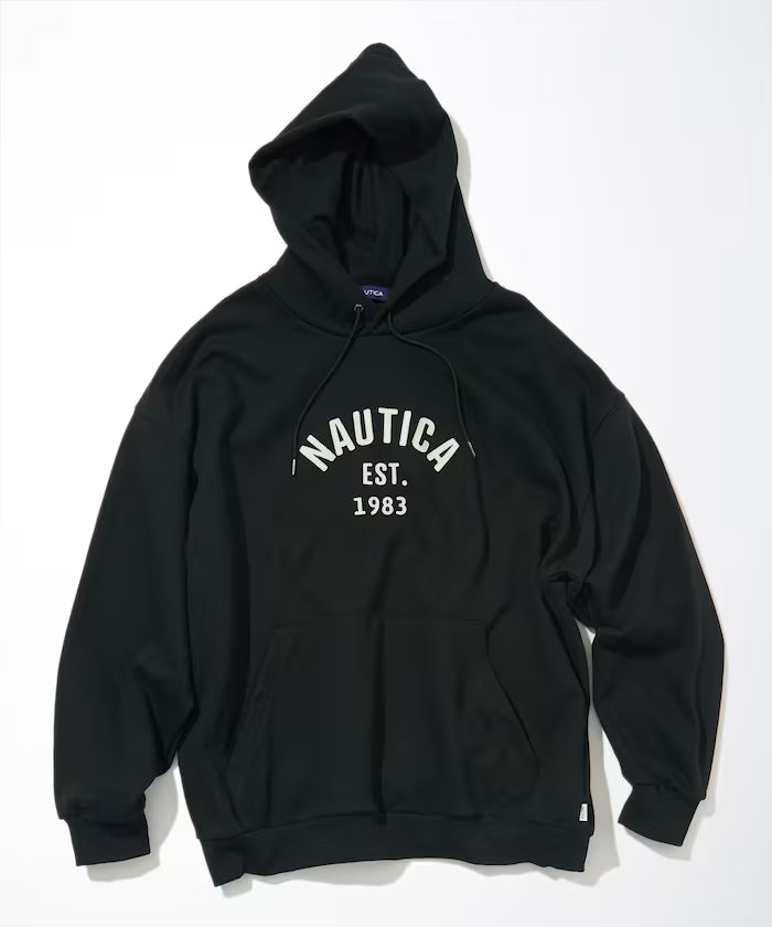 NAUTICA JAPAN Felt Patch Arch Logo Sweat Hoodie