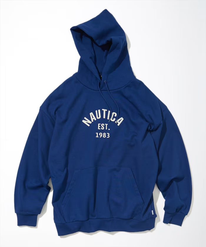 NAUTICA JAPAN Felt Patch Arch Logo Sweat Hoodie