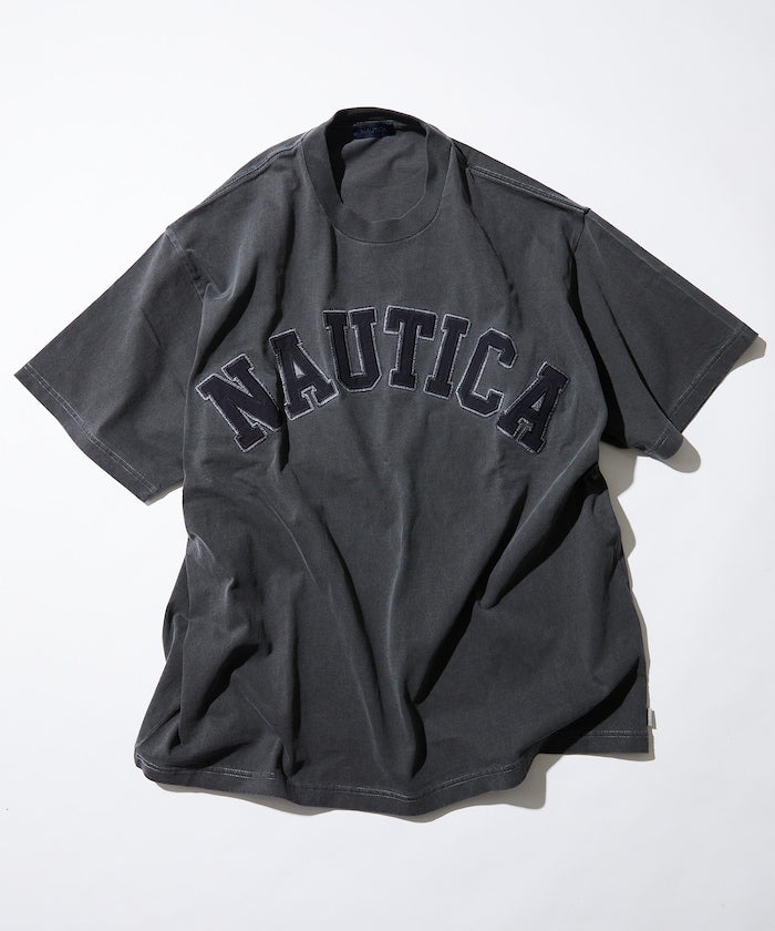 NAUTICA JAPAN Pigment Dyed Arch Logo S/S Tee – unexpected store