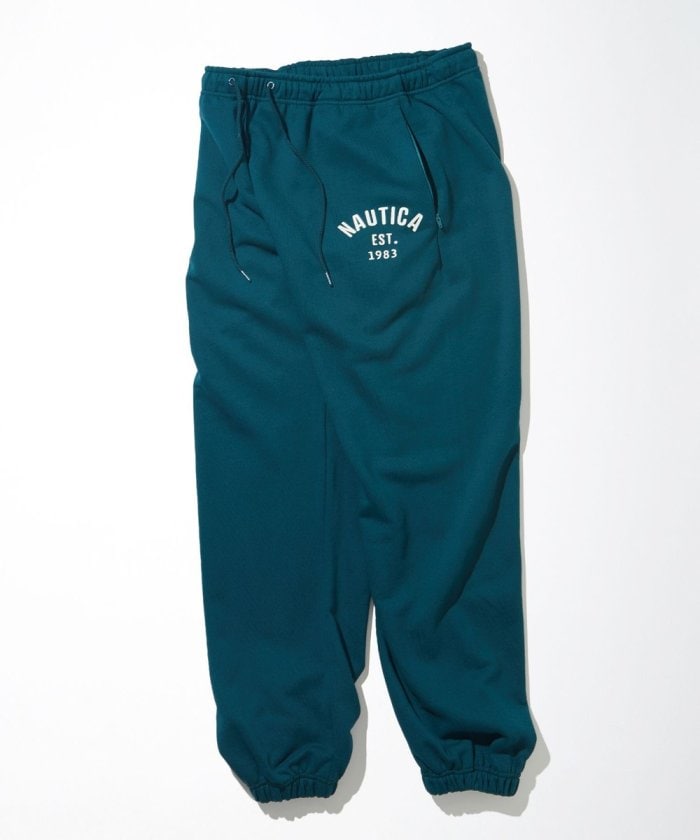 NAUTICA JAPAN Felt Patch Arch Logo Sweat Pants