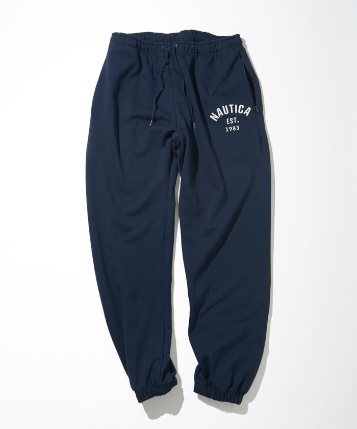 NAUTICA JAPAN Felt Patch Arch Logo Sweat Pants
