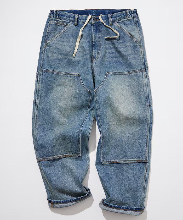 NAUTICA JAPAN Crushed Double Knee Denim Pants