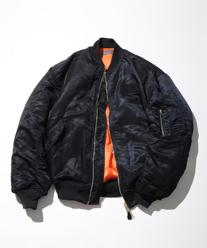 CAHLUMN Magazine Pocket Nylon Twill Flight Jacket “MA-1”