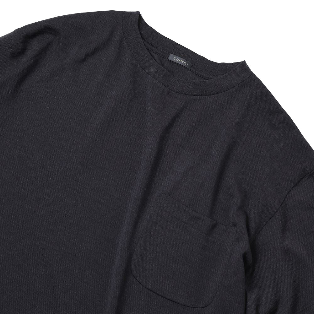 COMOLI Summer Wool Long Sleeve T-shirt