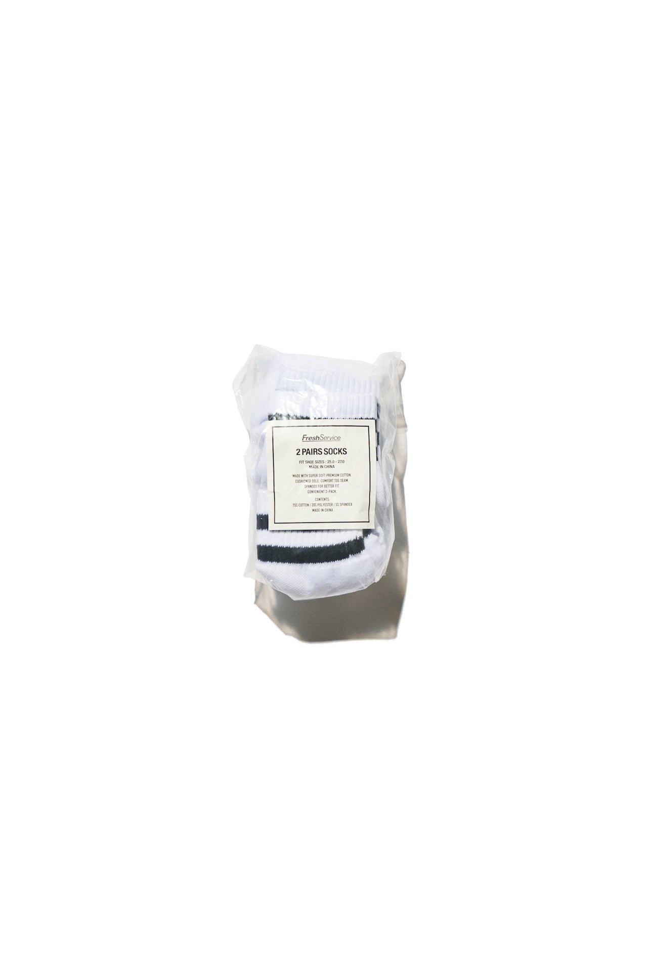 FreshService 2-PACK LINE SHORT SOCKS