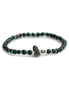 SunKu Antique Beads Bracelet Black x Turquoise LTD-015