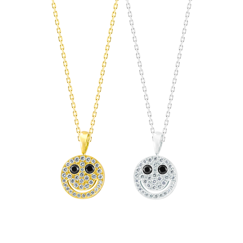 EYEFUNNY Smile S Black-diamond eyes Pendant