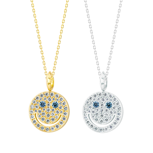 EYEFUNNY Smile M Blue-diamond eyes Pendant