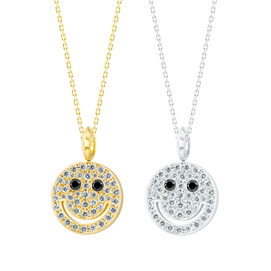 EYEFUNNY Smile M Black-diamond eyes Pendant