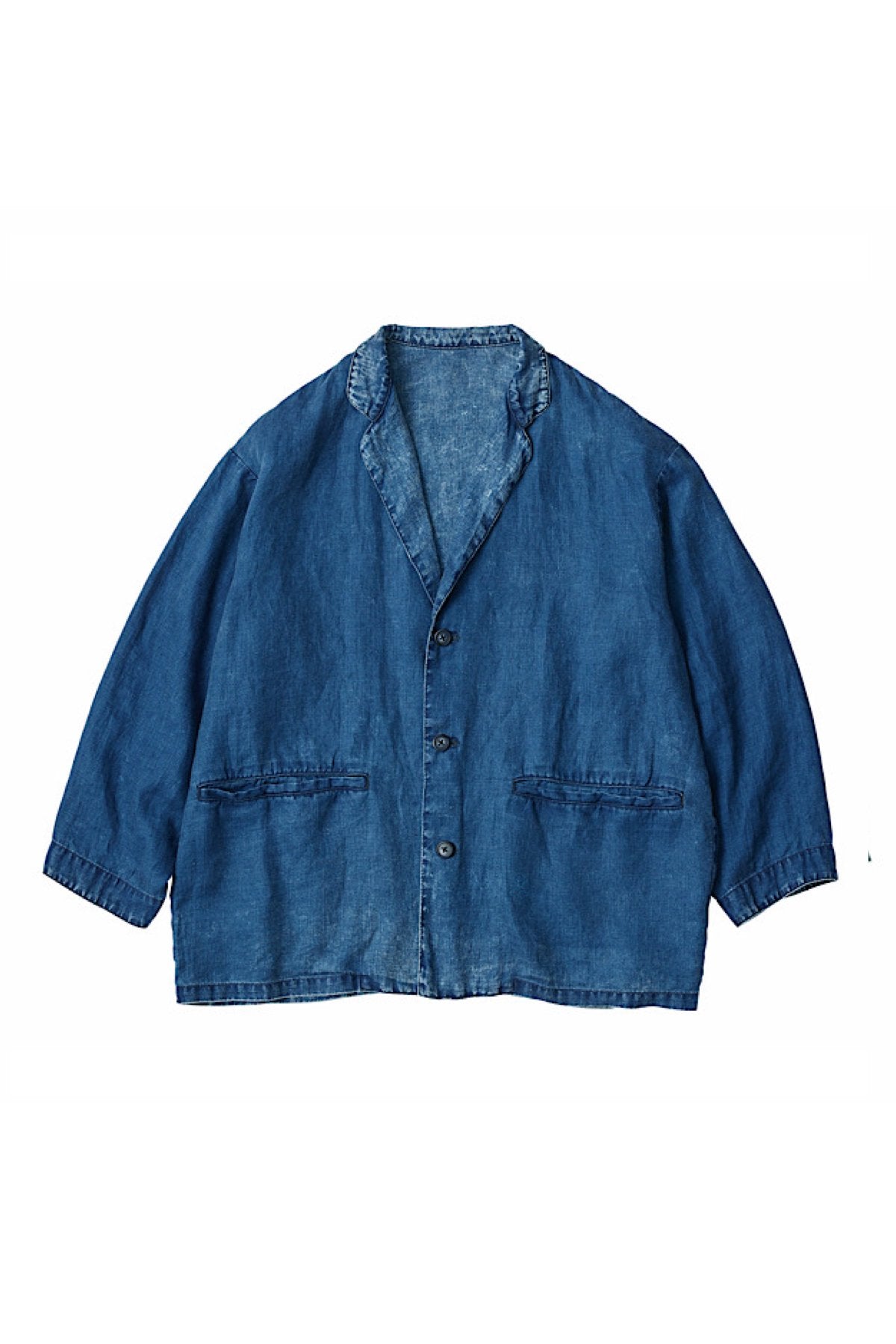 Porter Classic INDIGO LINEN WIDE JACKET