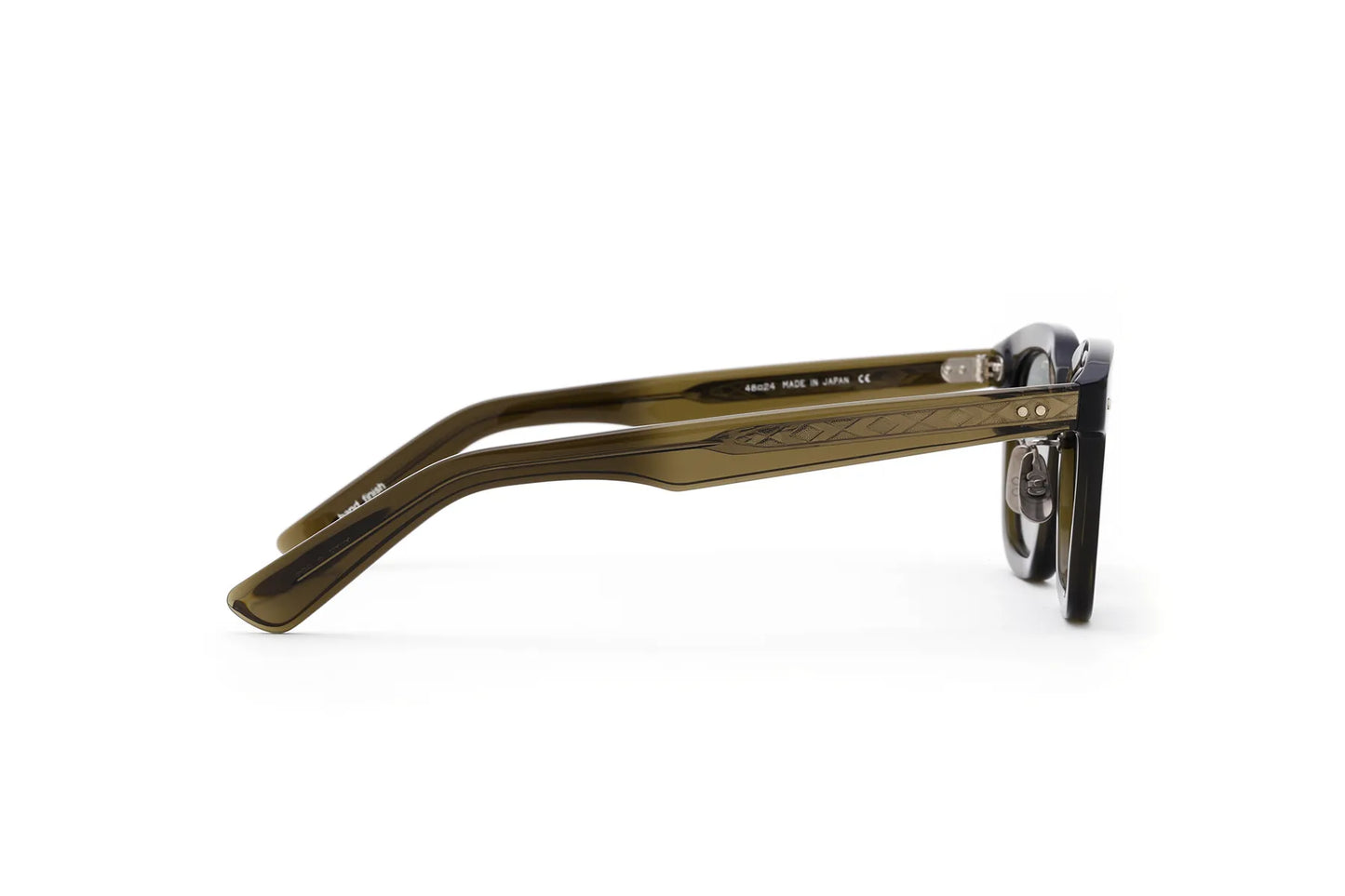 YELLOWS PLUS SUNGLASS MIKE Harrods Green Gray 529