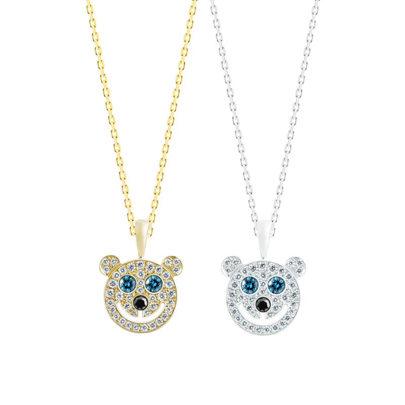 EYEFUNNY Smile Bear S Blue-diamond eyes