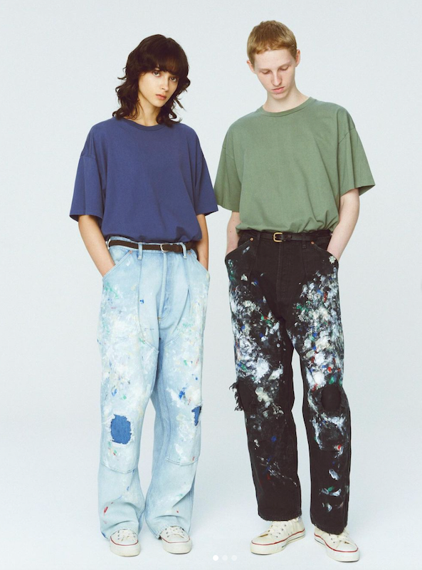 HERILL SPLASH PAINTER PANTS