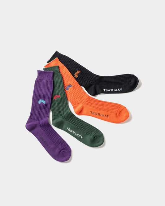 TIGHTBOOTH COLLEGE WAFFLE SOCKS