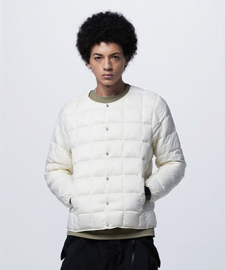 TAION Crew Neck Button Down Jacket
