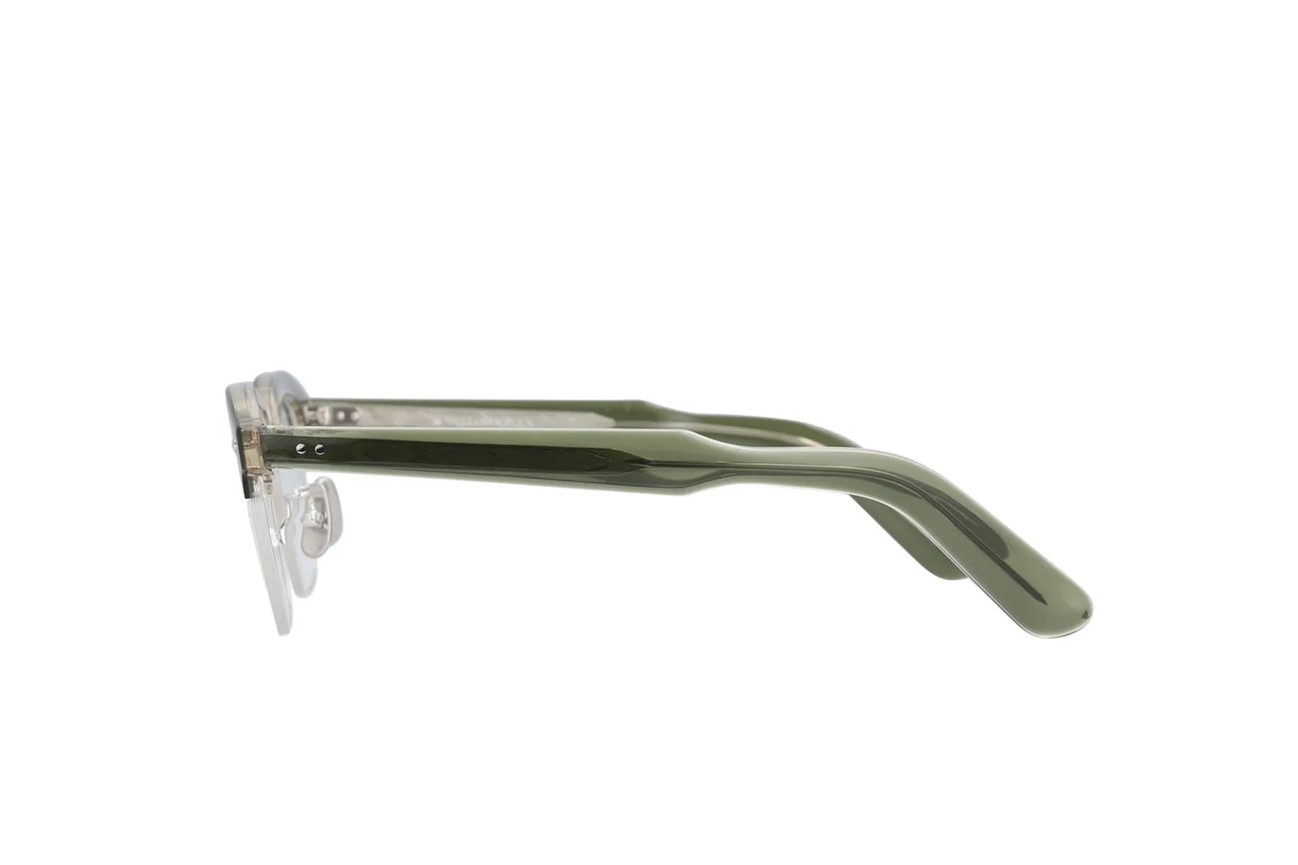 YELLOWS PLUS EYEGLASS FRAME KENRICK Layered Green Silver 540