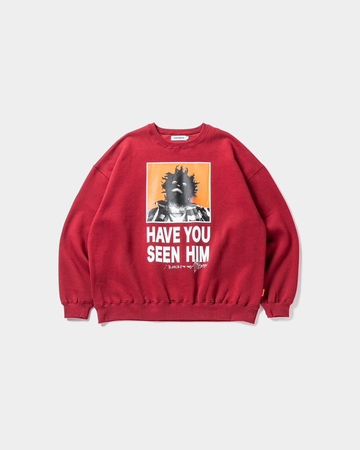 トップス TIGHTBOOTH HAVE YOU SEEN HIM CREW SWEAT TIGHTBOOTH HAVE YOU SEEN HIM CREW SWEAT – unexpected store