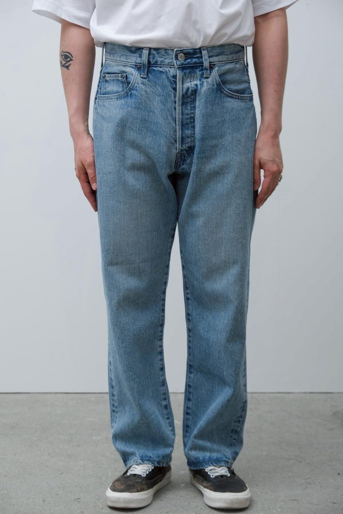 A.PRESSE Washed Denim Pants