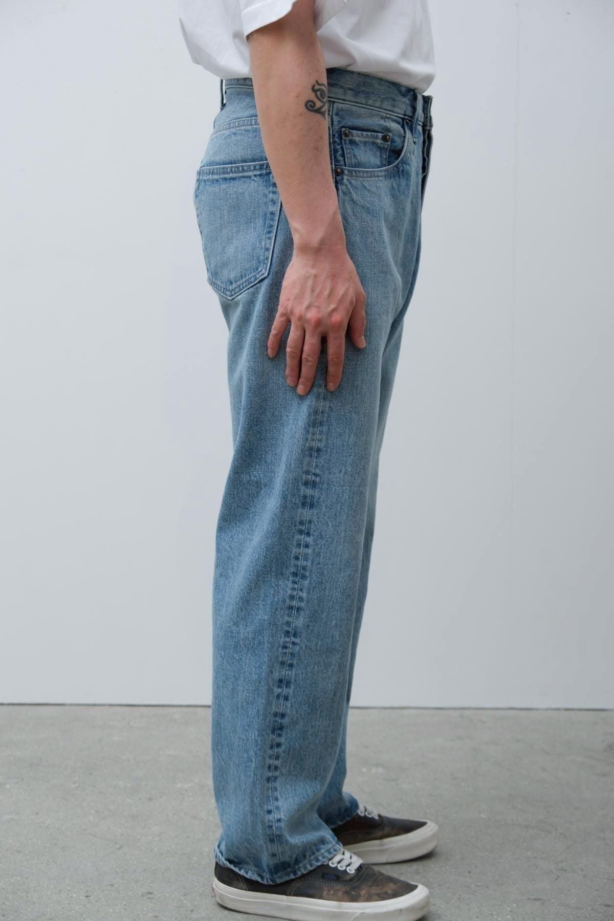 A.PRESSE Washed Denim Pants