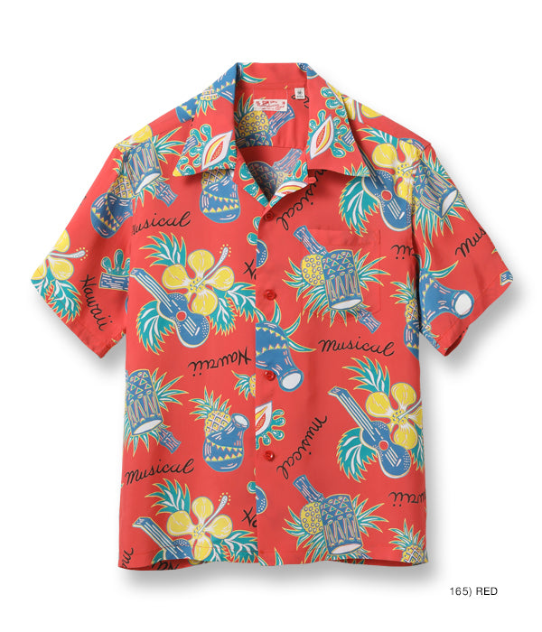 SUN SURF RAYON HAWAIIAN SHIRT “HAWAII MUSICAL”