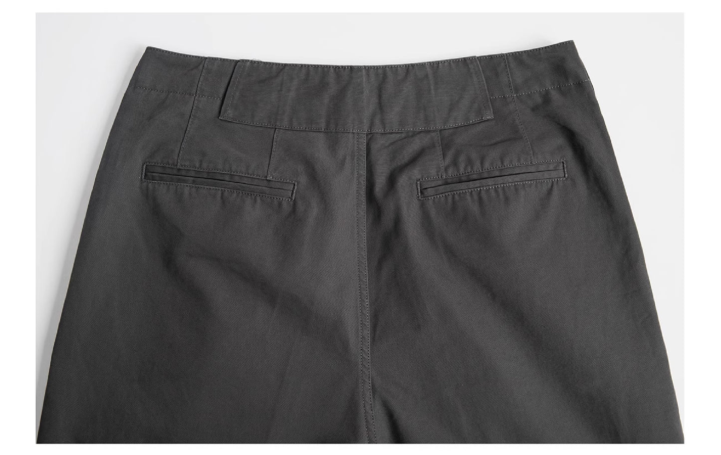 Burcs Three Ply Wide Tuck Chino Pants