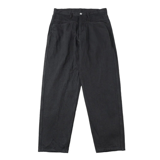 COMOLI Black Denim Tapered Pants
