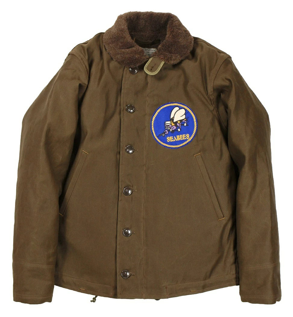 FREEWHEELERS NAVY DEPARTMENT JACKET DECK ZIP TYPE N-1